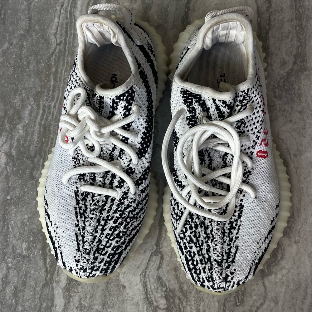 Yeezy Zebra Black and White Sneakers